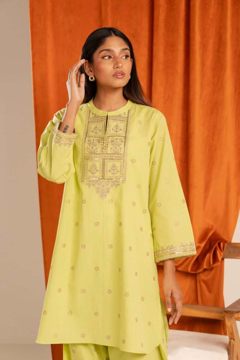 Embroidered Zari Lawn 2 Piece Ready-to-Wear Suit - alternate view