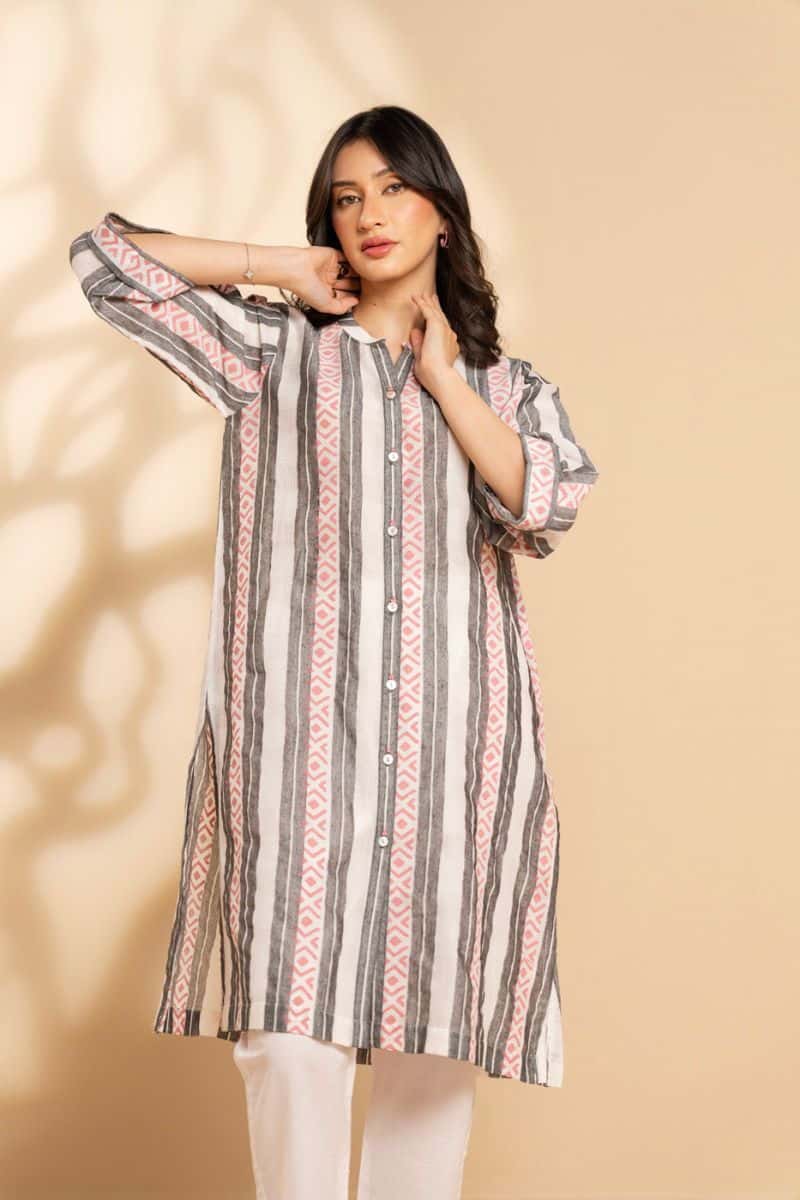 Multi Printed 2 Piece Ready-to-Wear Suit