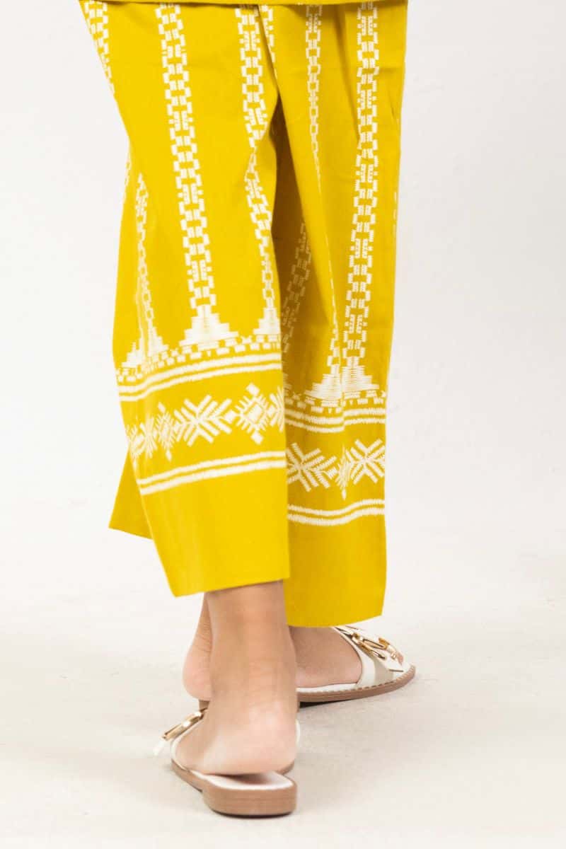 Yellow Printed Ready-to-Wear Suit - alternate view