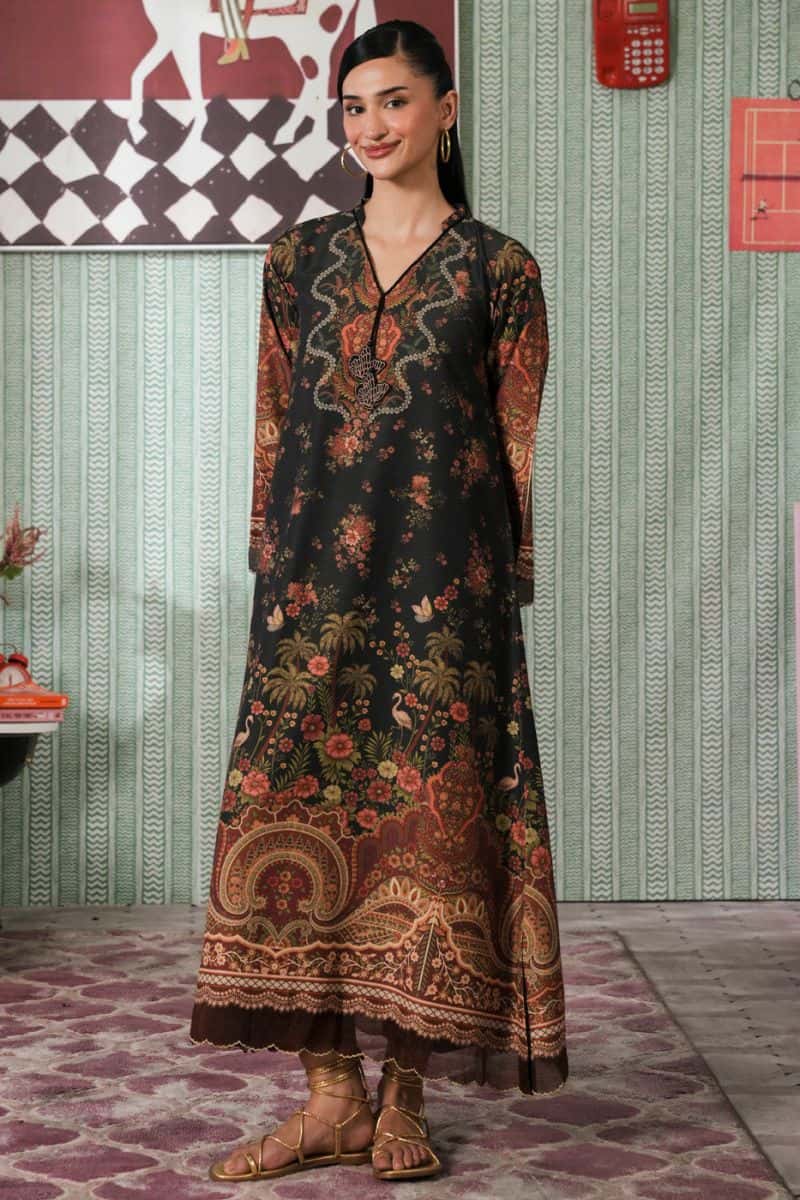 Printed Poly Khaddar Ready-to-Wear Suit