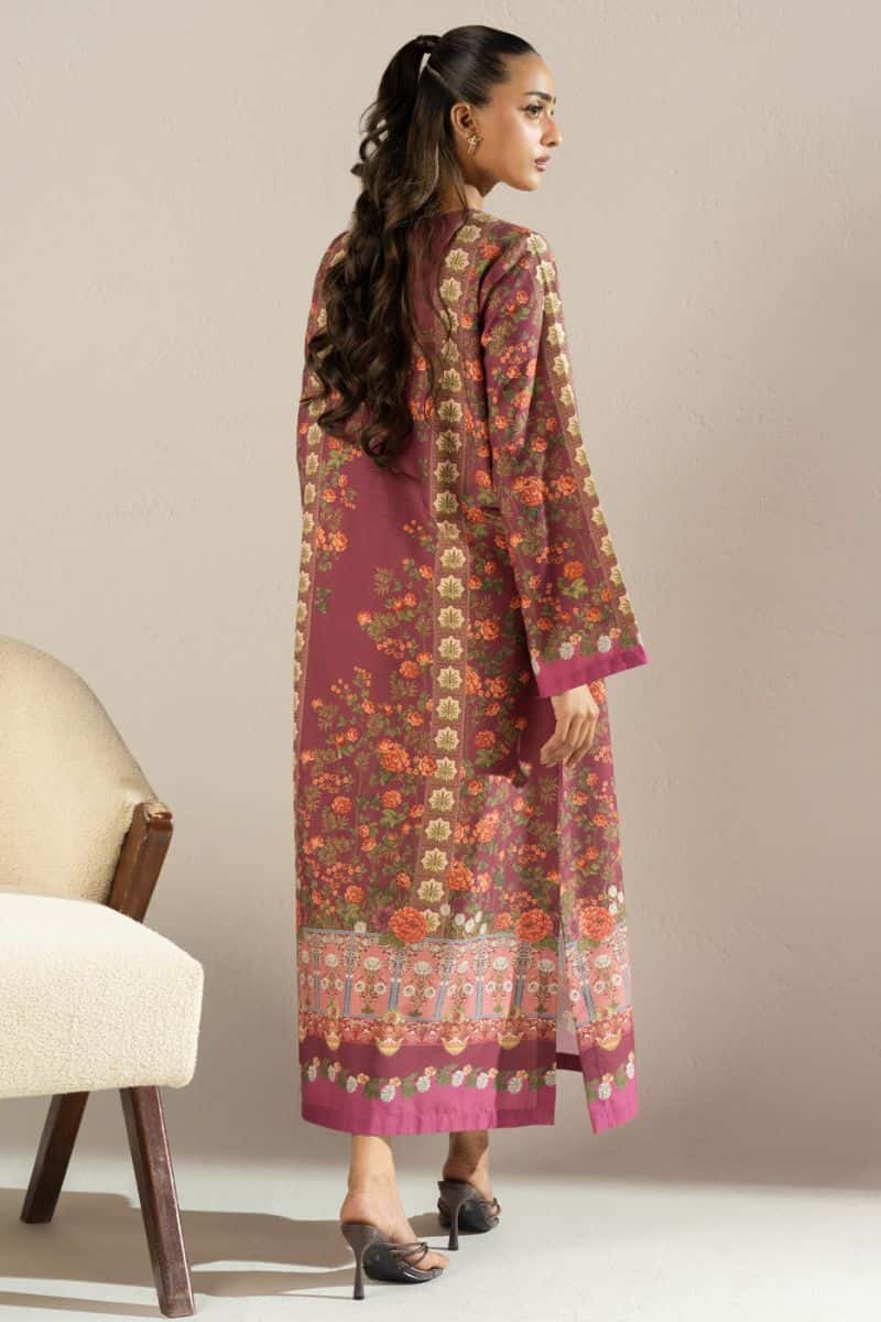 Printed Poly Khaddar Ready-to-Wear Suit - alternate view