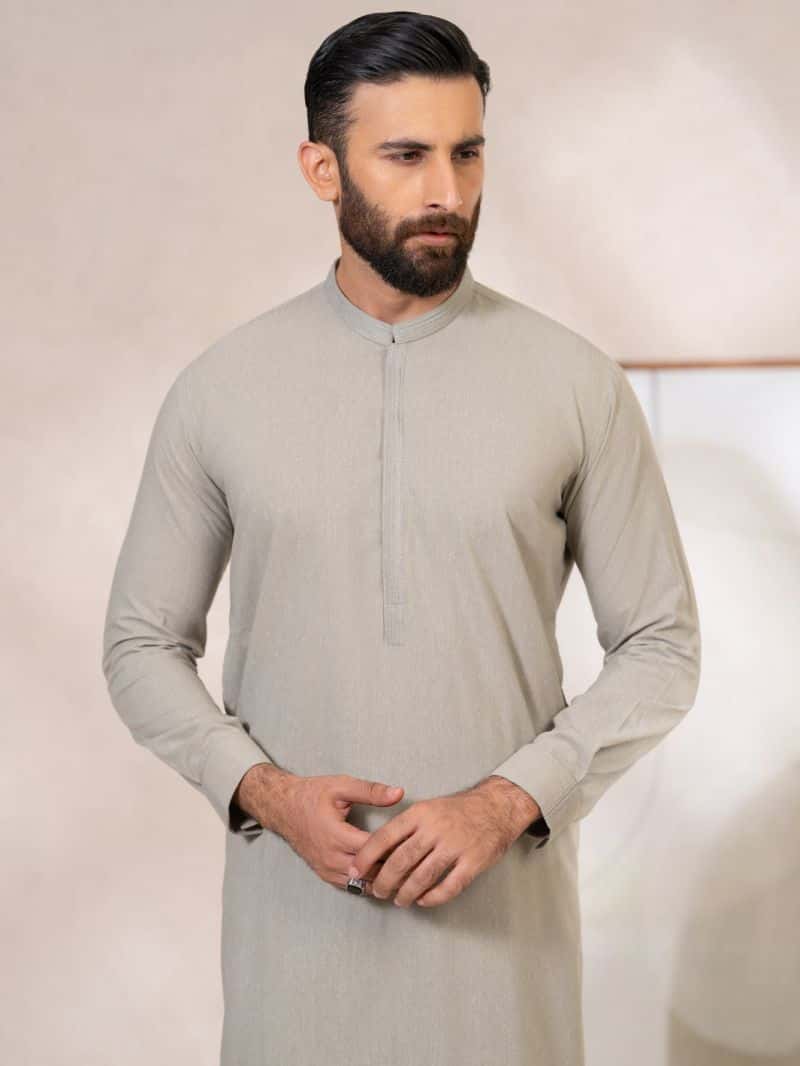 Sage Green Kameez Shalwar - alternate view