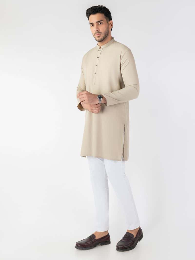 Sage Green Blended Kurta - alternate view
