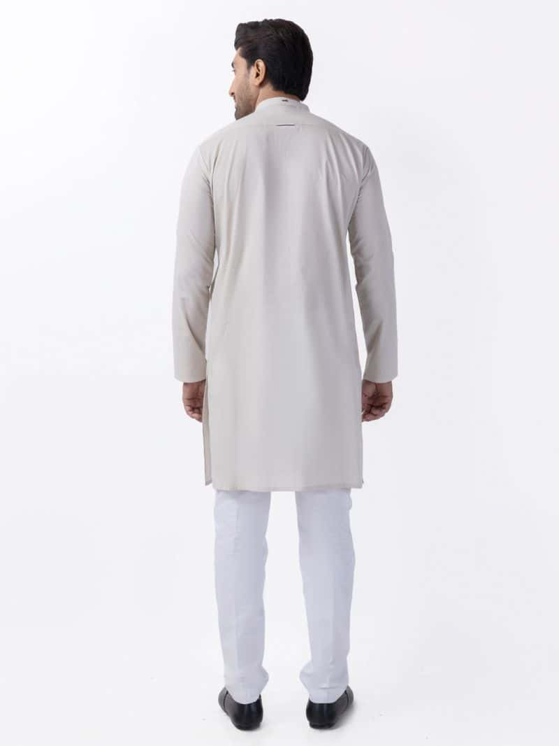 Light Sage Blended Kurta - alternate view