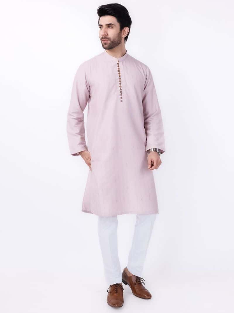 Lilac Blended Kurta