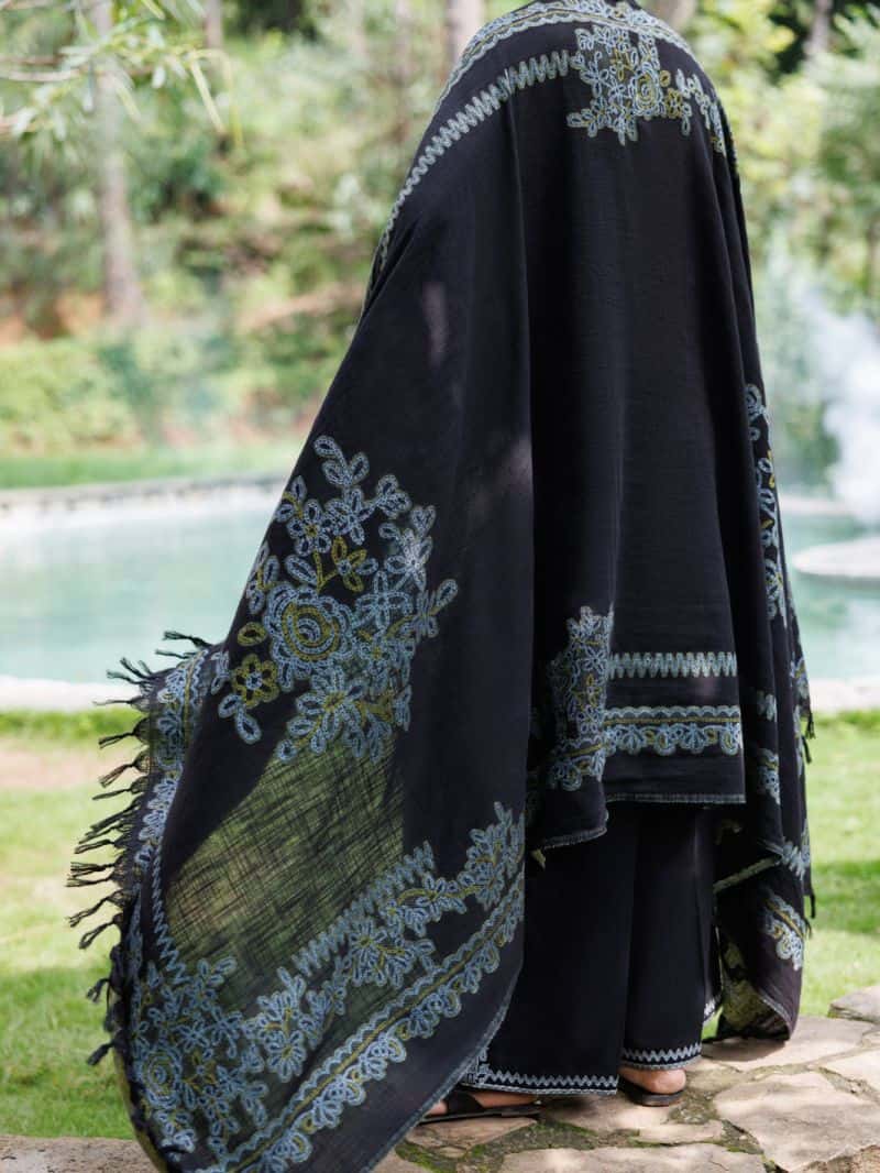 Black Crosshatch 3Pc Stitched - alternate view