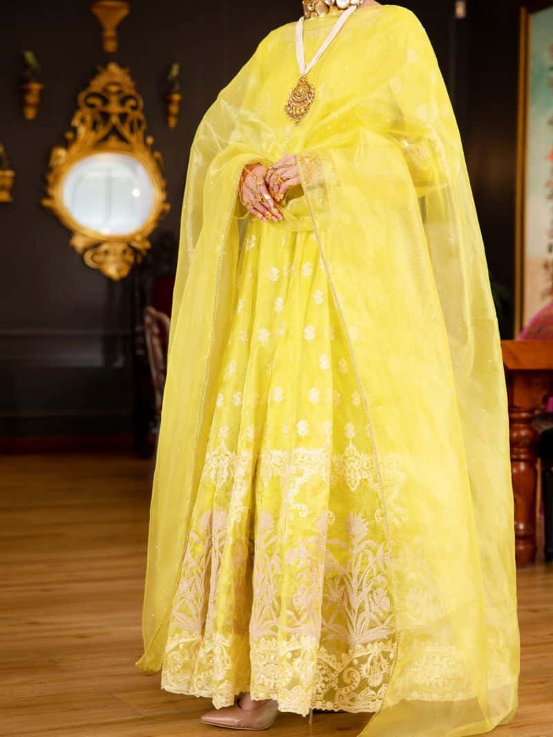 Lemon Shimmer 3Pc Formal Stitched - alternate view