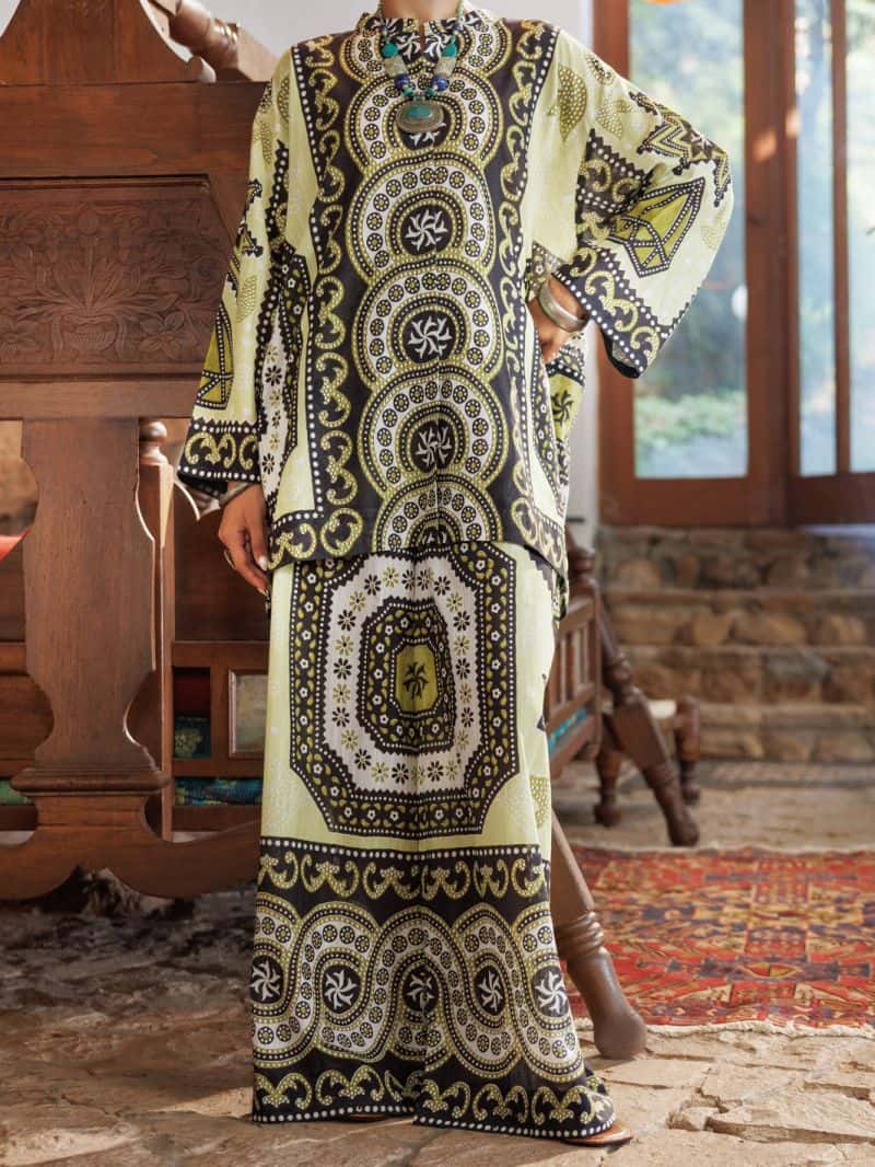 Lemon Light Khaddar 2Pc Stitched