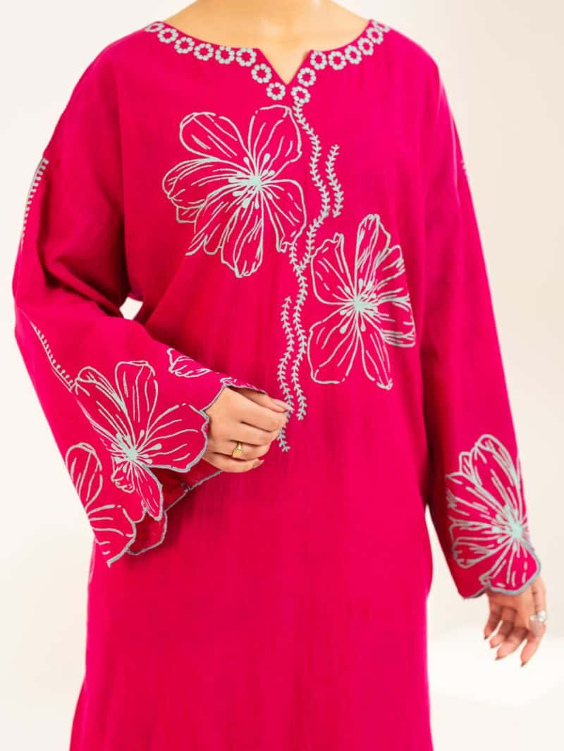Fuchsia Lawn Stitched 2Pc - alternate view
