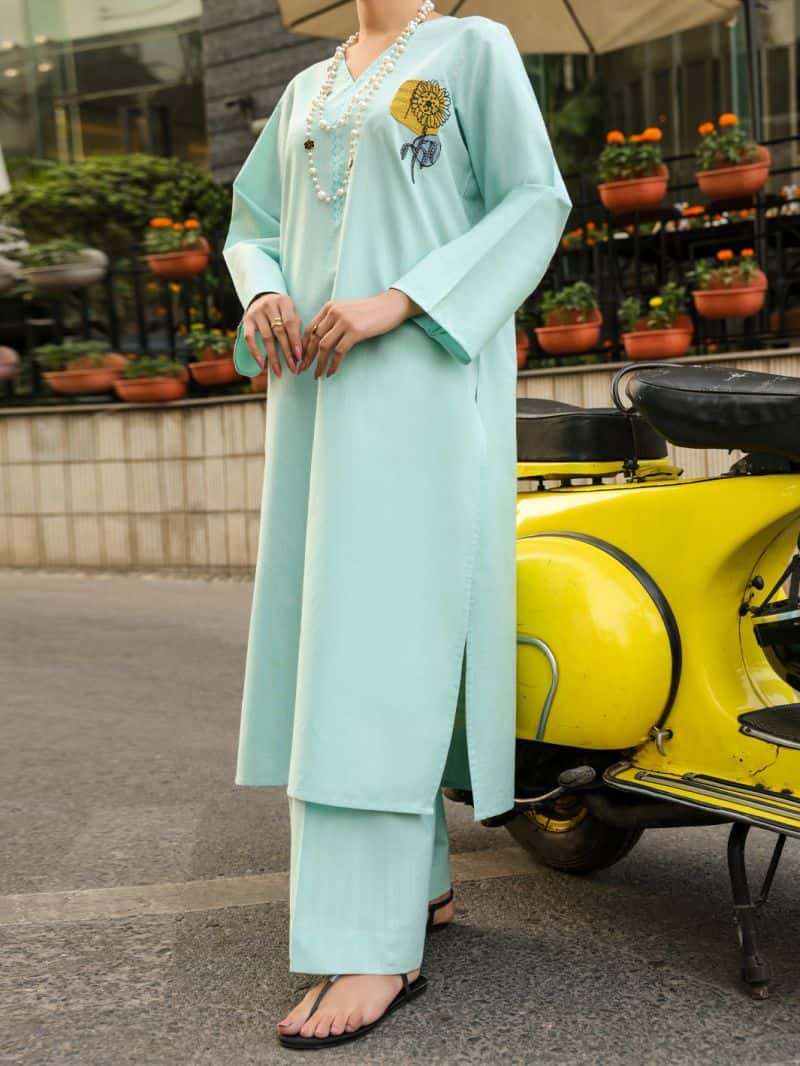 Ferozi Dobby Slub Stitched 2Pc - alternate view