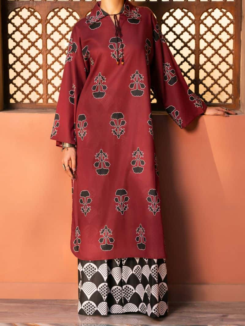 Maroon Cambric Kurti
