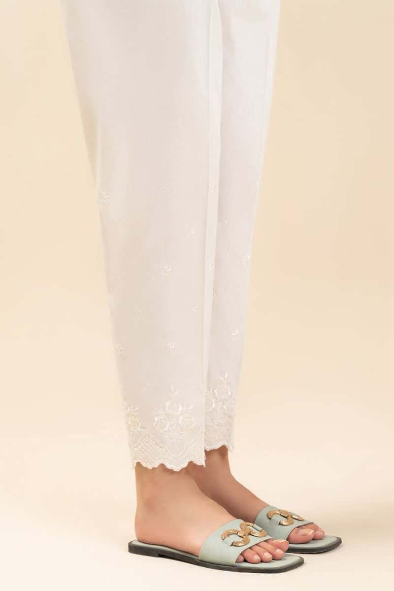 EMBROIDERED STRAIGHT PANTS