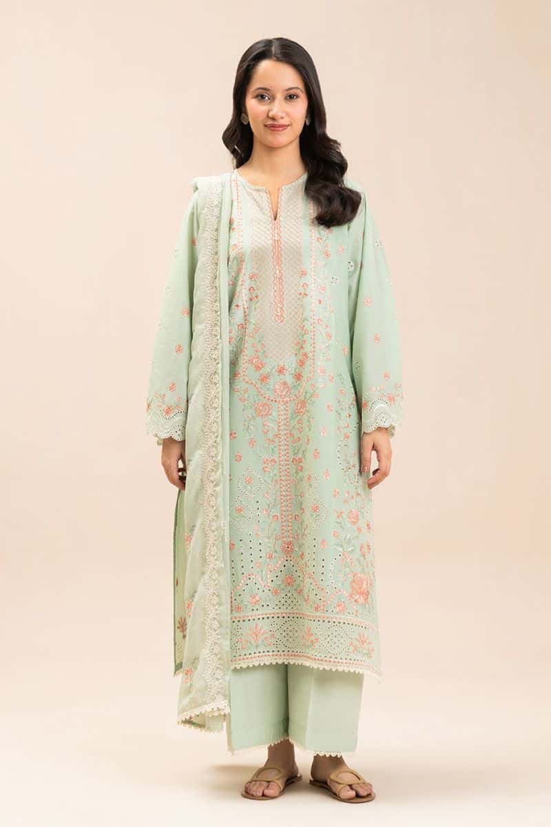 3 PIECE EMBROIDERED LAWN SUIT (LUXURY PRET) - alternate view