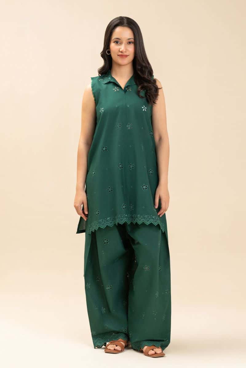 2 PIECE EMBROIDERED LAWN SUIT-VERDANT GREEN (UNSTITCHED) - alternate view