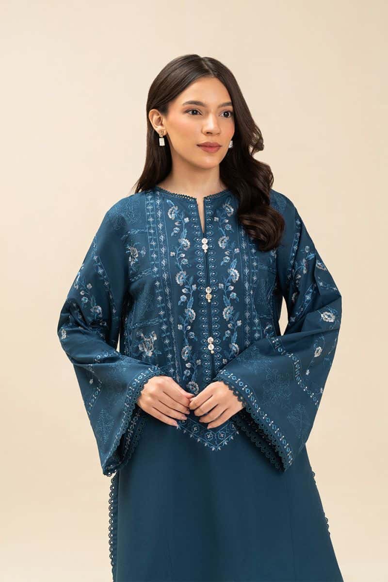 2 PIECE EMBROIDERED LAWN SUIT-ABYSSAL ESTATE (UNSTITCHED)