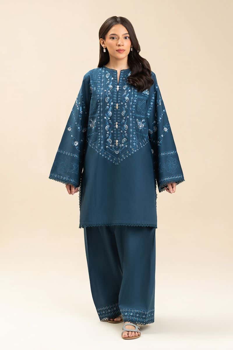 2 PIECE EMBROIDERED LAWN SUIT-ABYSSAL ESTATE (UNSTITCHED) - alternate view
