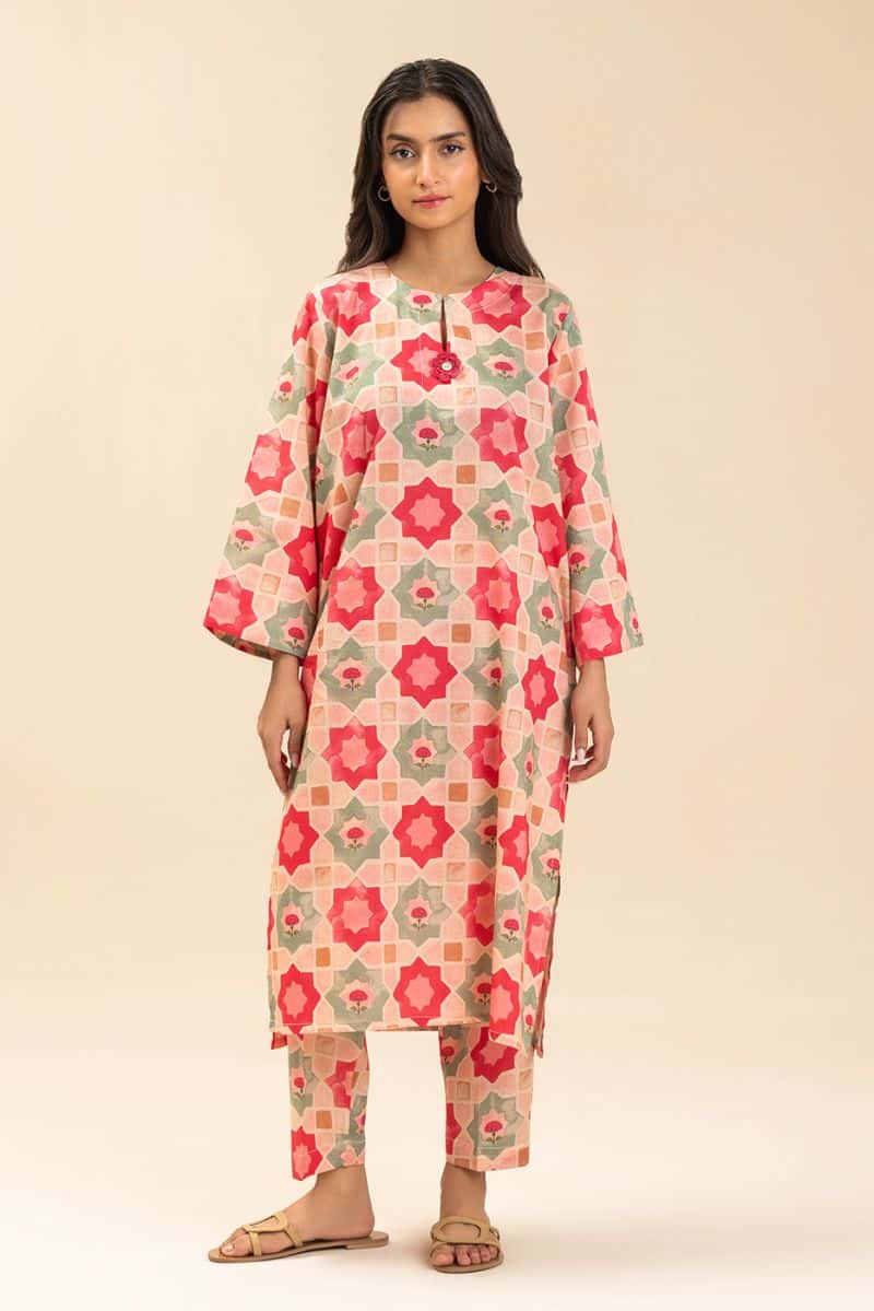 2 PIECE PRINTED LAWN SUIT (PRET) - alternate view