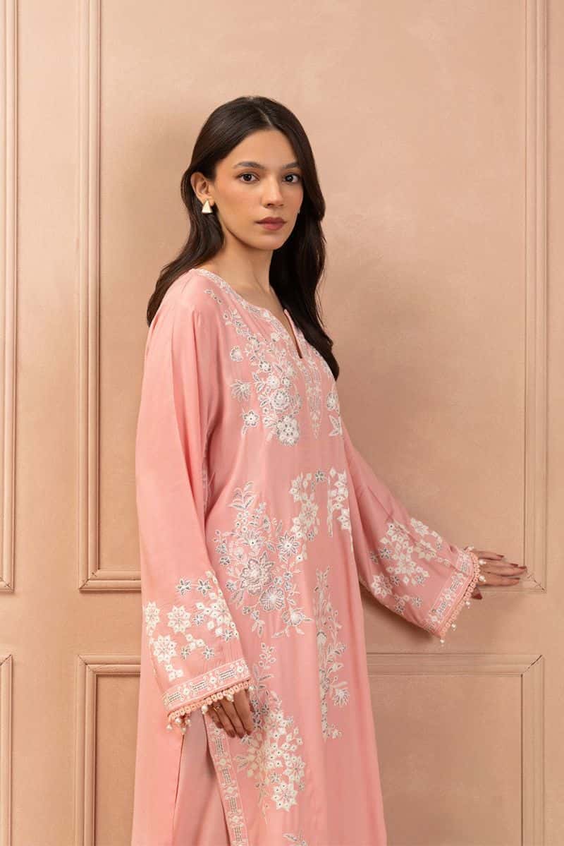 2 PIECE EMBROIDERED RAW SILK SUIT (LUXURY PRET)