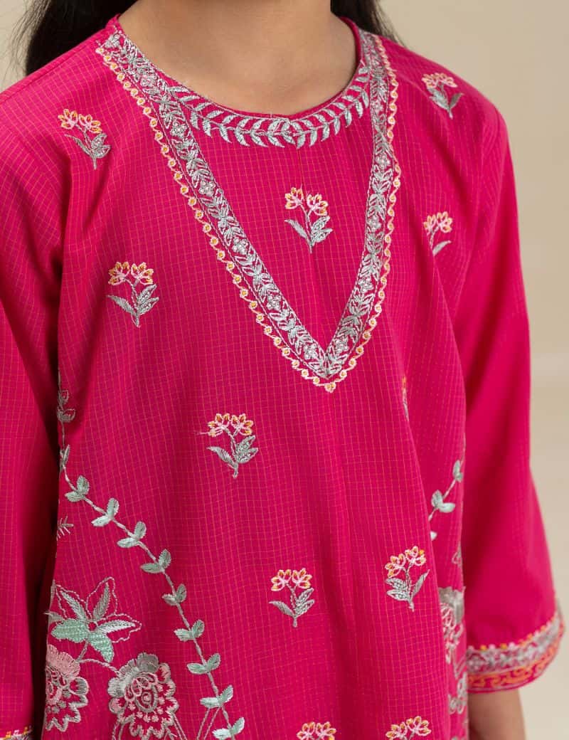 2 PIECE STYLISH EMBROIDERED SUIT - alternate view