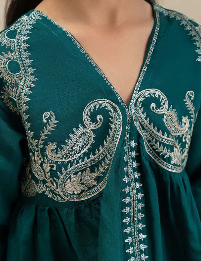 2 PIECE STYLISED EMBROIDERED SUIT - alternate view