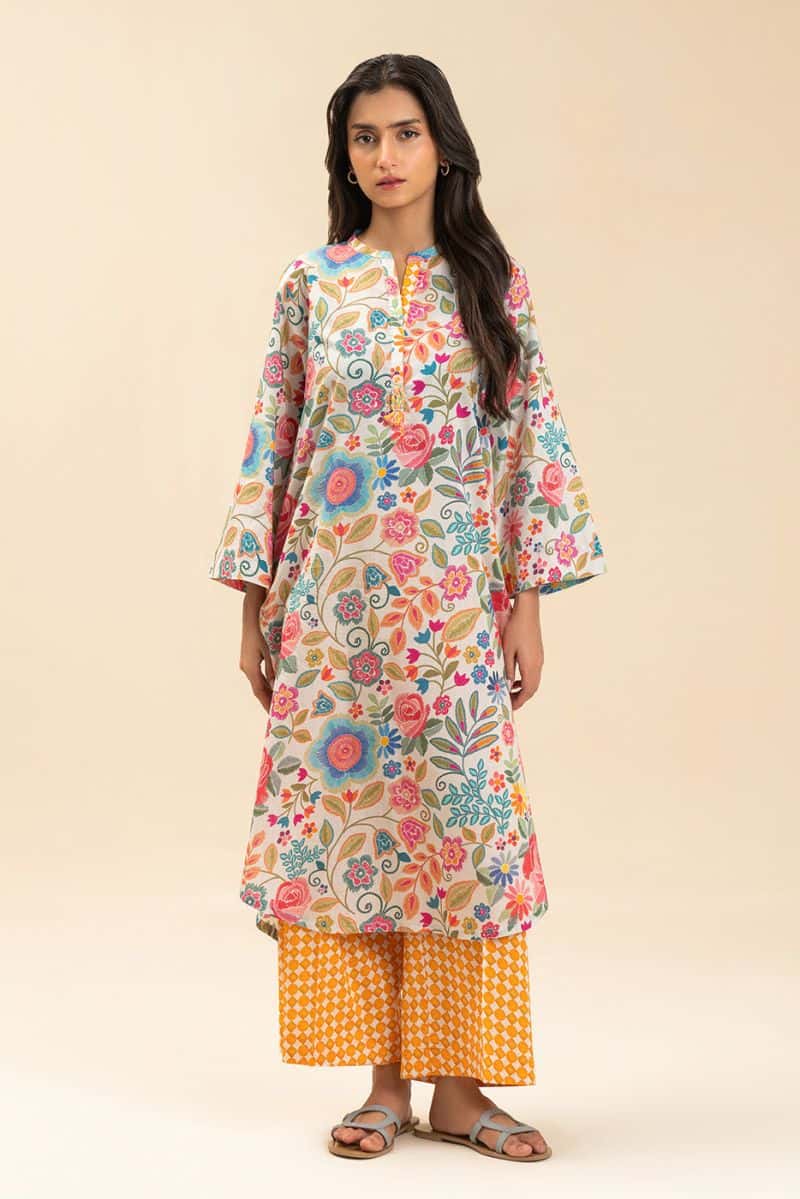 2 PIECE PRINTED LAWN SUIT (PRET) - alternate view