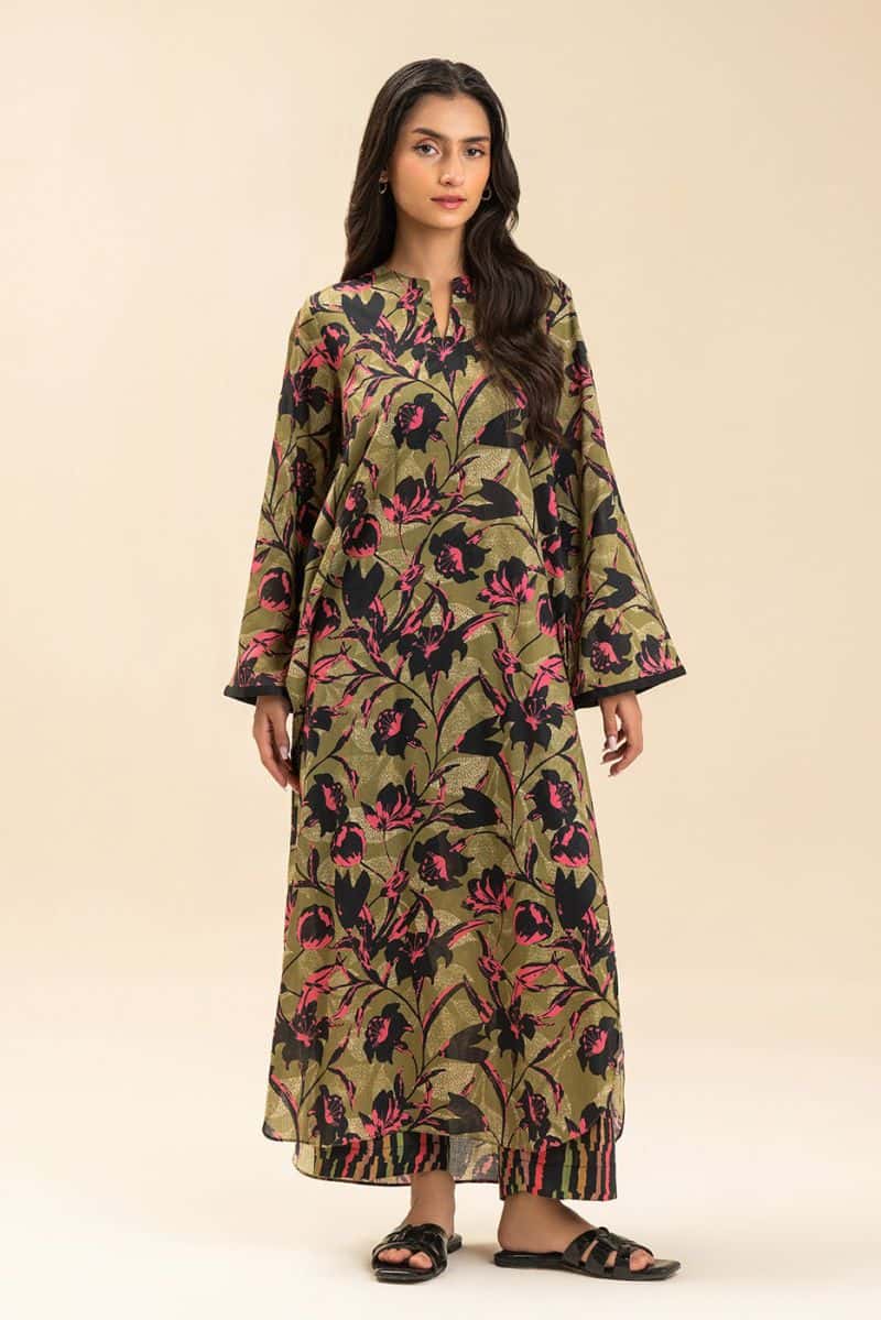 2 PIECE PRINTED LAWN SUIT (PRET) - alternate view