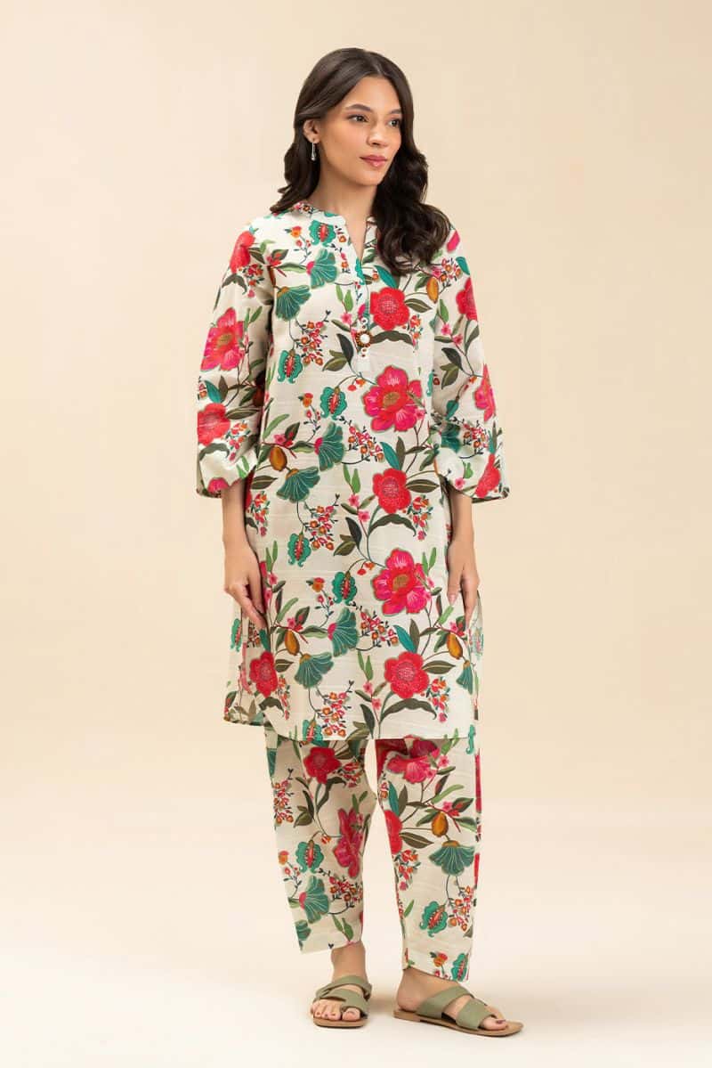 2 PIECE PRINTED DORIA LAWN SUIT (PRET) - alternate view