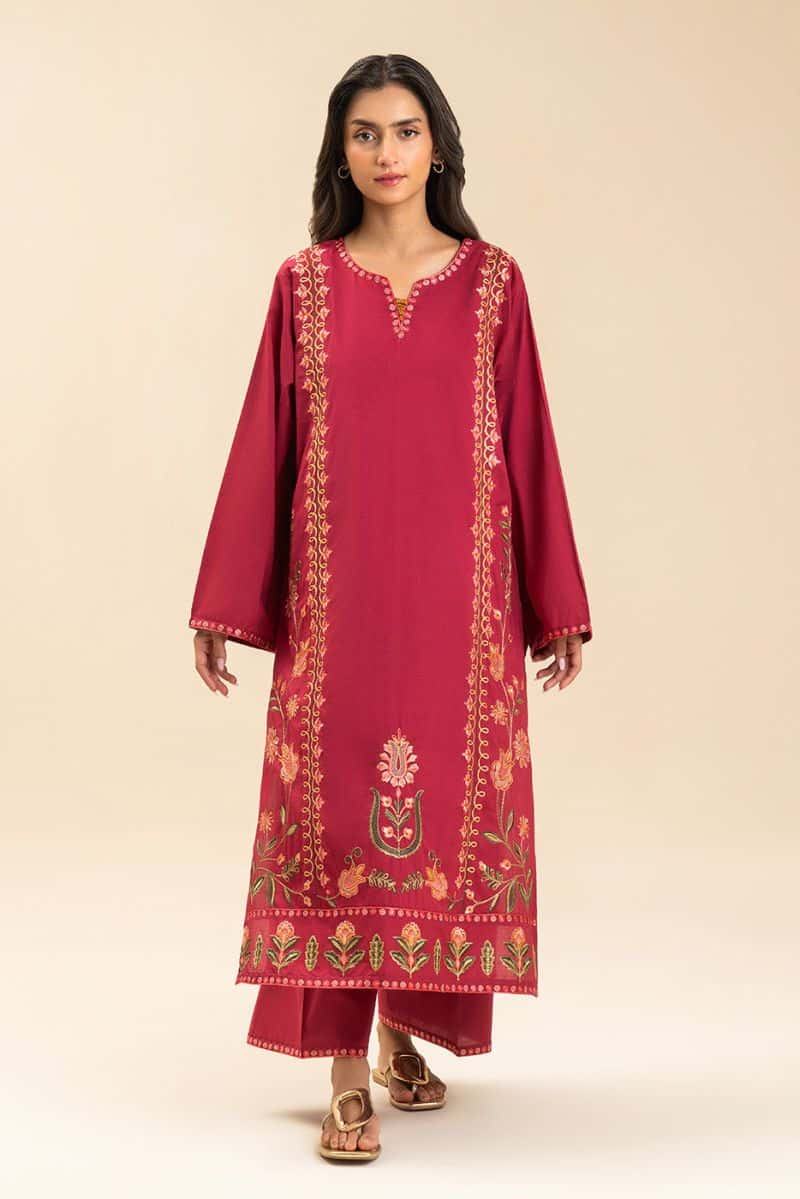 2 PIECE EMBROIDERED LAWN SUIT (PRET) - alternate view