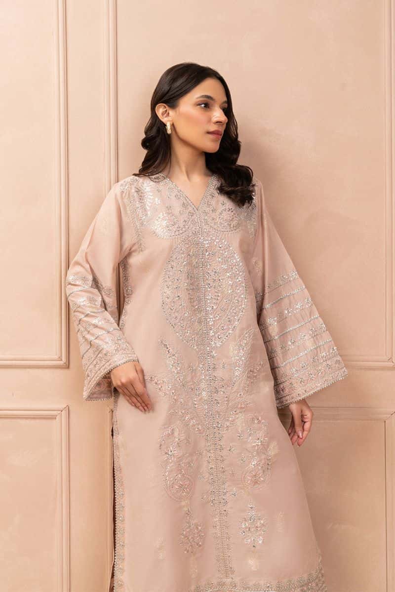 2 PIECE EMBROIDERED ZARI JACQUARD SUIT (LUXURY PRET)