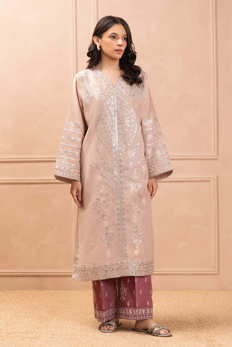 2 PIECE EMBROIDERED ZARI JACQUARD SUIT (LUXURY PRET) - alternate view