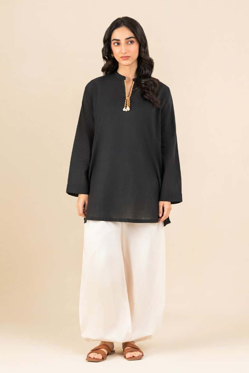 SOLID SLUB CAMBRIC SHIRT (PRET) - alternate view