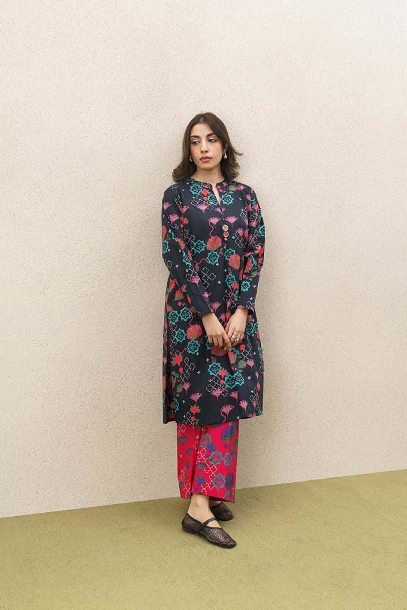 2 PIECE PRINTED CAMBRIC SUIT (PRET)