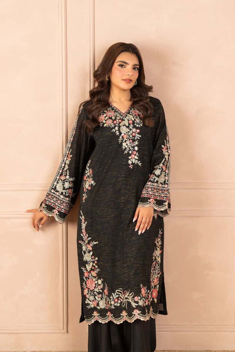 EMBROIDERED ZARI JACQUARD SHIRT (LUXURY PRET)