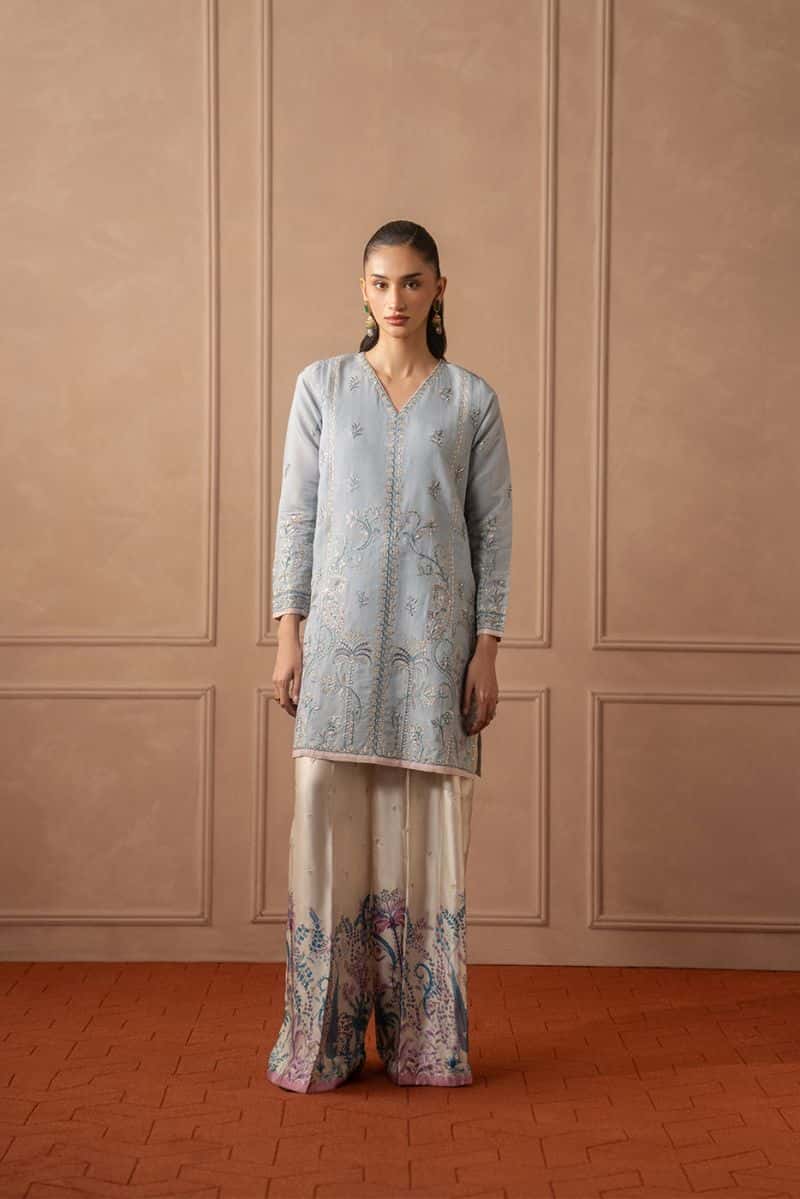 2 PIECE EMBROIDERED ZARI JACQUARD SUIT (LUXURY PRET) - alternate view