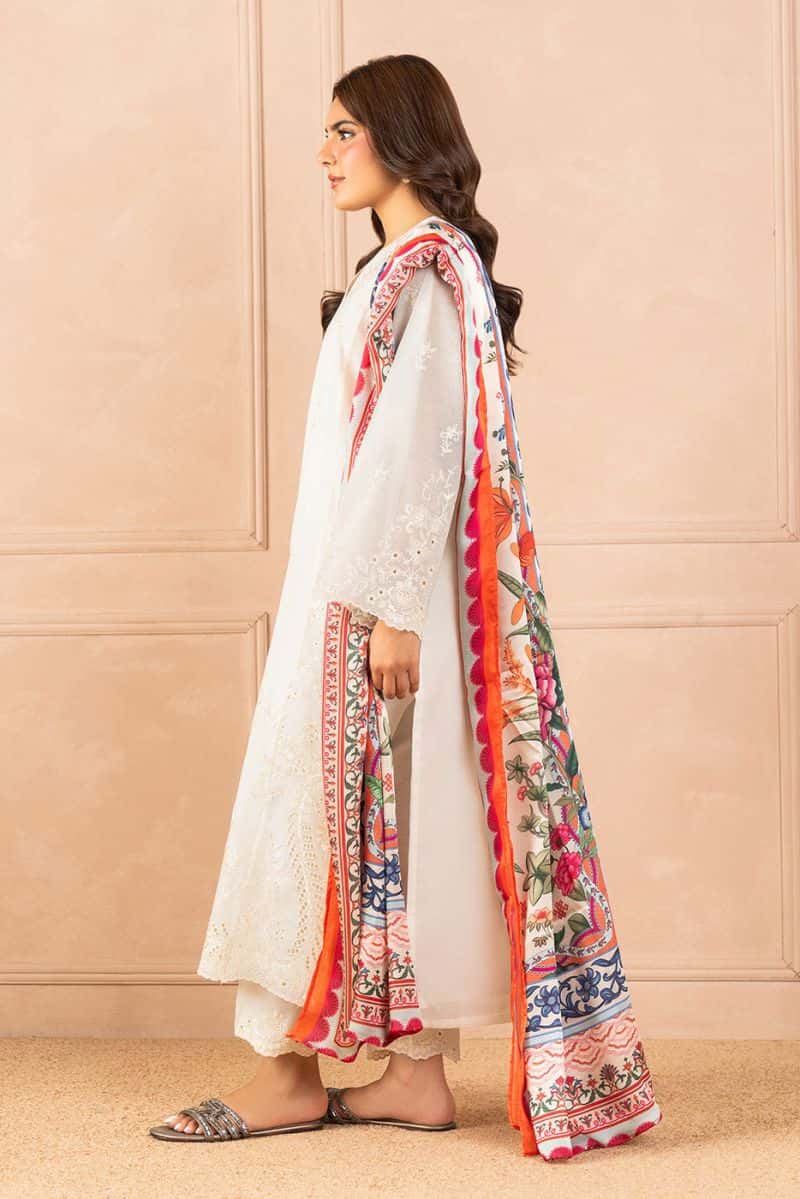 2 Piece Embroidered Paper Cotton Suit Luxury Pret - alternate view