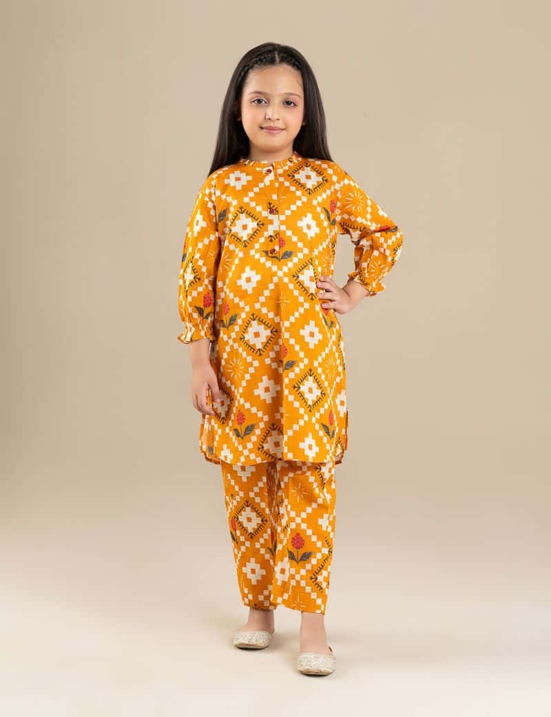 2 PIECE BLOCK PRINTED SUIT