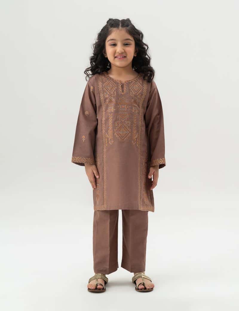 2 Piece Ethnic Embroidered Suit