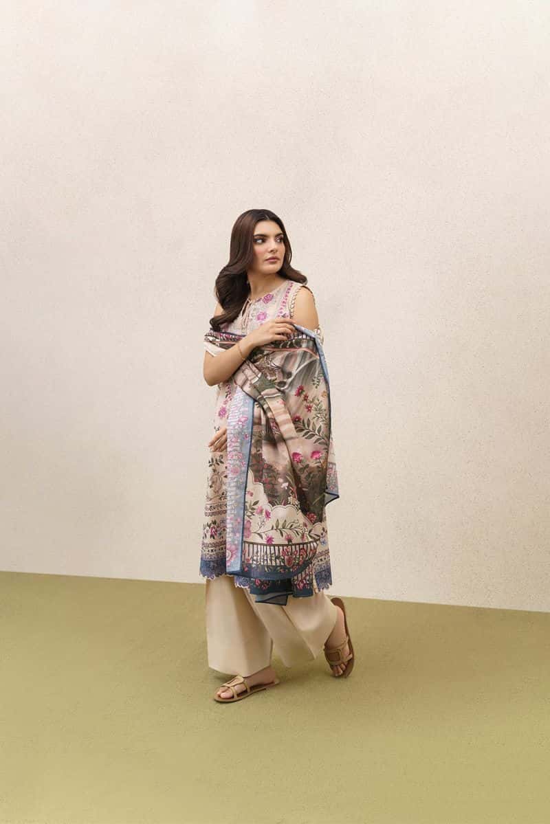 3 PIECE EMBROIDERED LAWN SUIT-ETHEREAL BLOOM (UNSTITCHED)