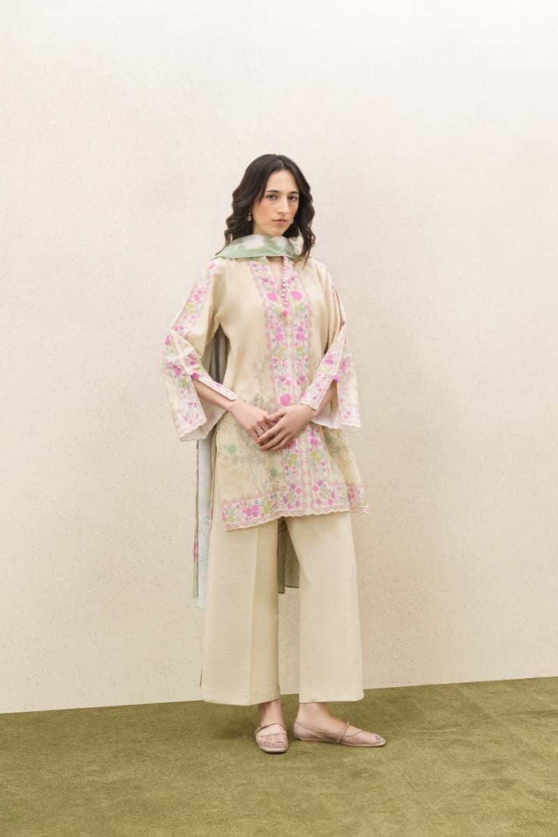 3 Piece Printed Khaddar Suit - Serence Chintz Unstitched