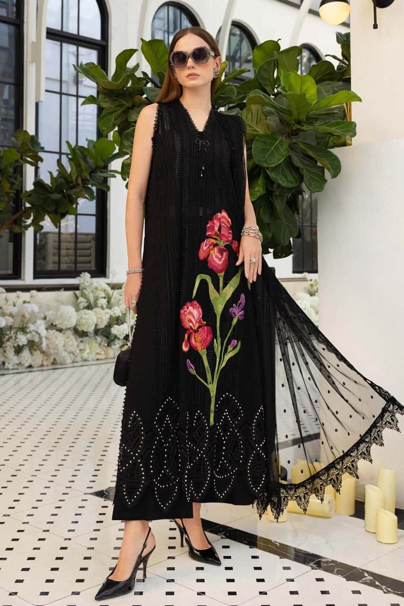 3 Piece Unstitched Embroidered Lawn Suit