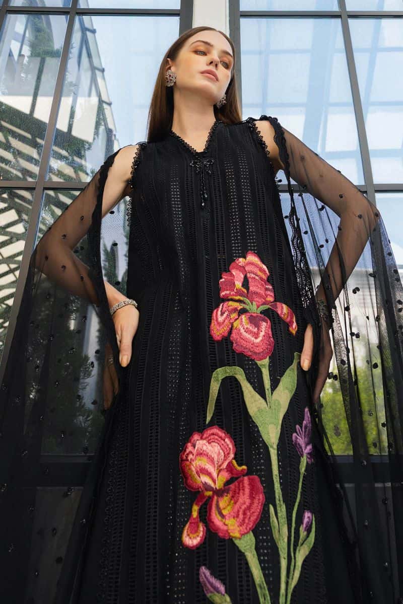 3 Piece Unstitched Embroidered Lawn Suit - alternate view