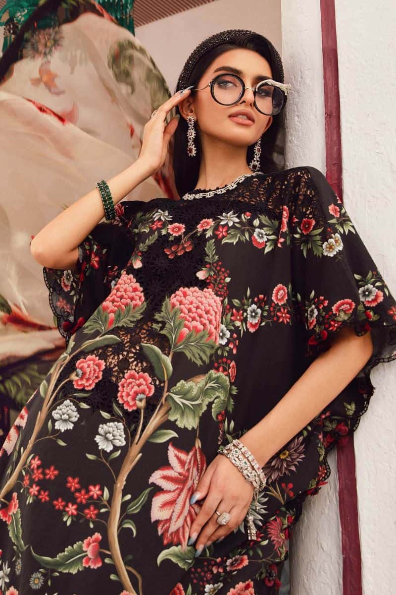 3 Piece Unstitched Embroidered Cambric Suit | MPT-2709-B - alternate view