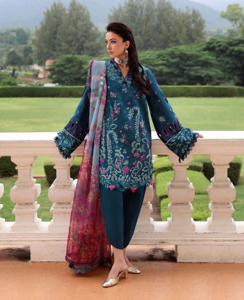 Embroidered Cambric 1 Piece Unstitched Suit