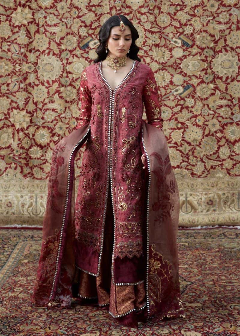 Embroidered Karandi 2 Piece Unstitched Suit - alternate view