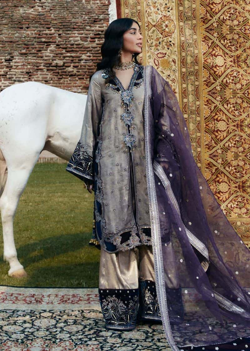 Embroidered Organza 2 Piece Unstitched Suit