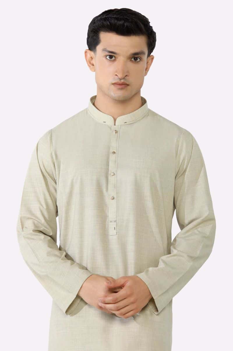 Fawn Wash & Wear Kurta Pajama