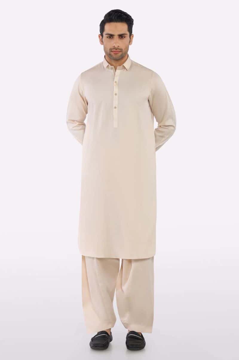 Peach Cotton Shalwar Kameez - alternate view
