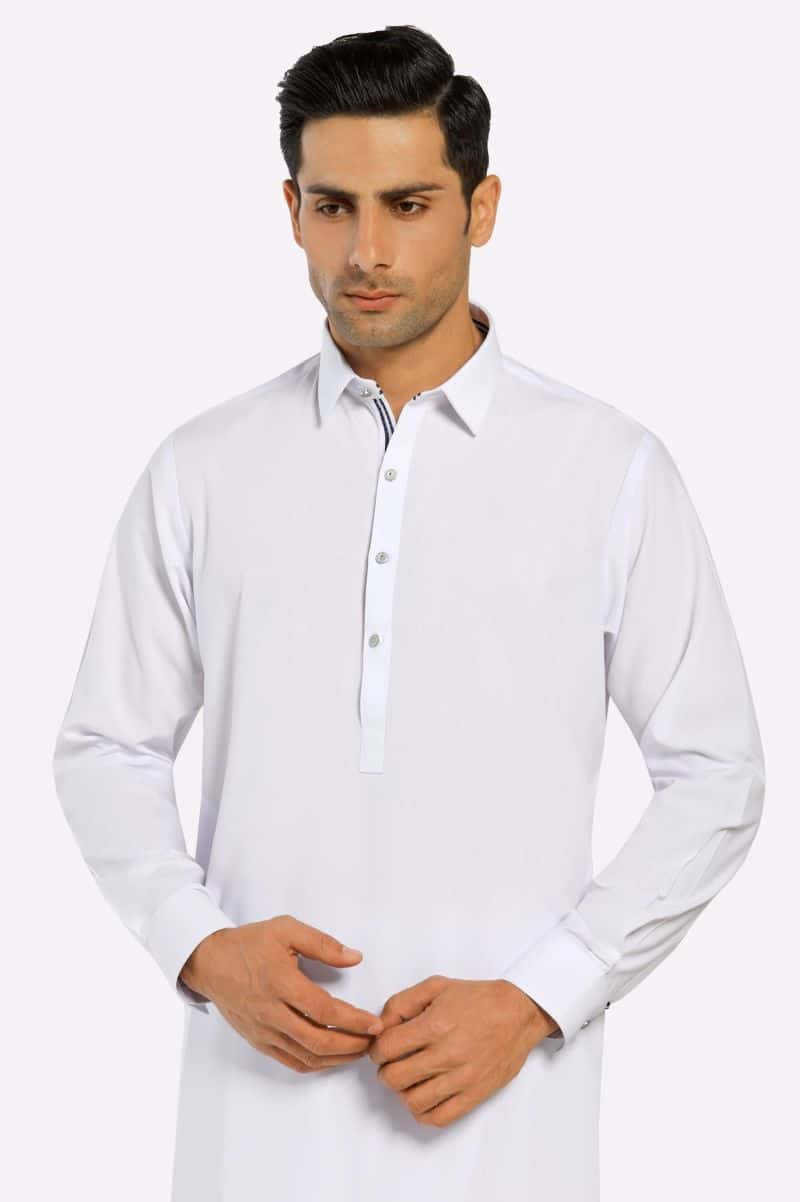 White Wash & Wear Shalwar Kameez