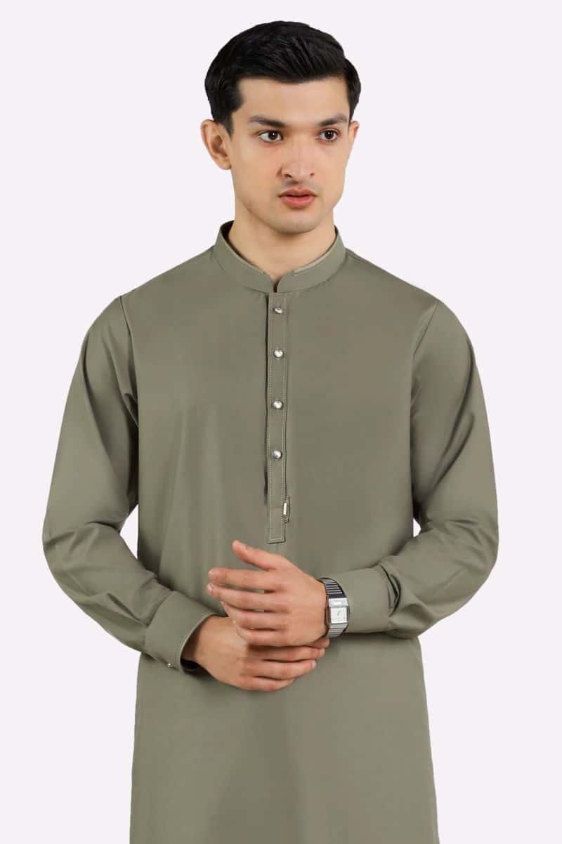 Beige Wash & Wear Shalwar Kameez