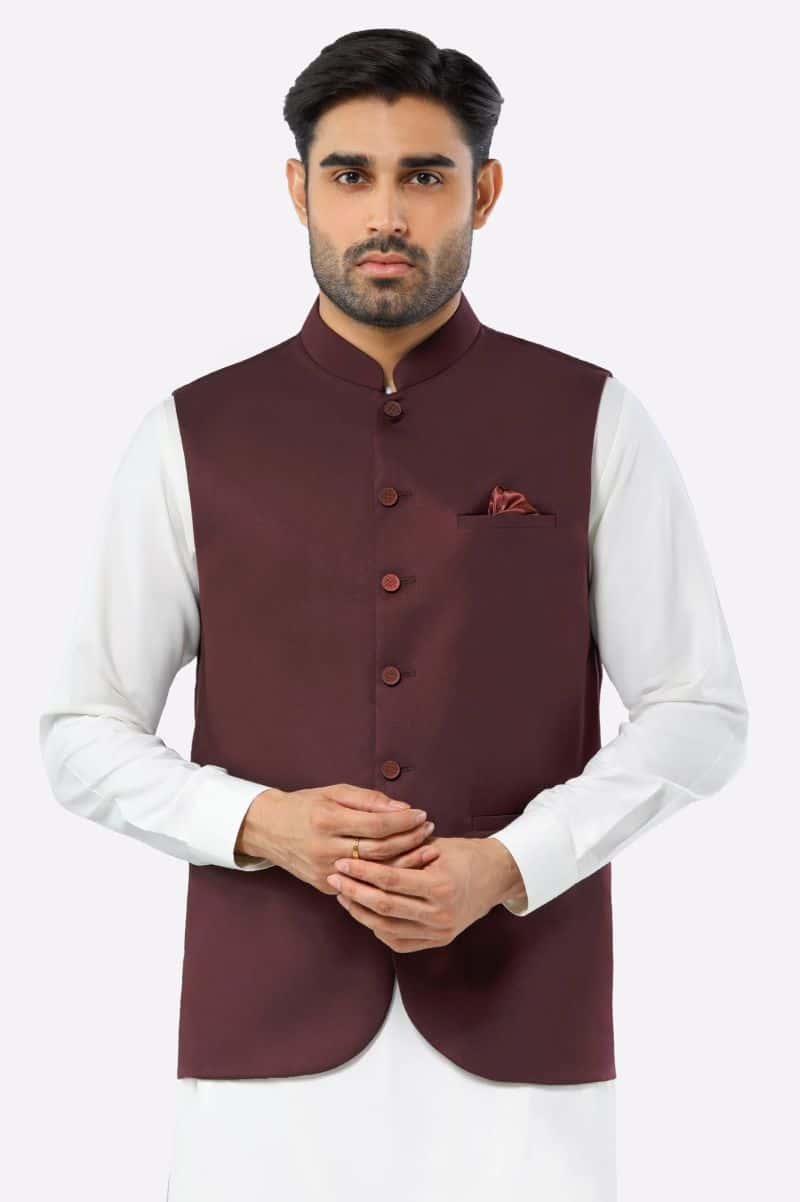 Maroon Waistcoat